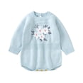Rgdypko Fashion Girls Casual Romper Baby Boy Embroidery Flower Pattern