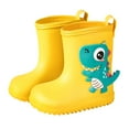 thumbnail image 1 of Rgdypko Girls Non- Boots Lightweight Shoes Cute Cartoon Fashion Children Rain Boot Kids Rainboot Size 3.5-4 Years, 1 of 4