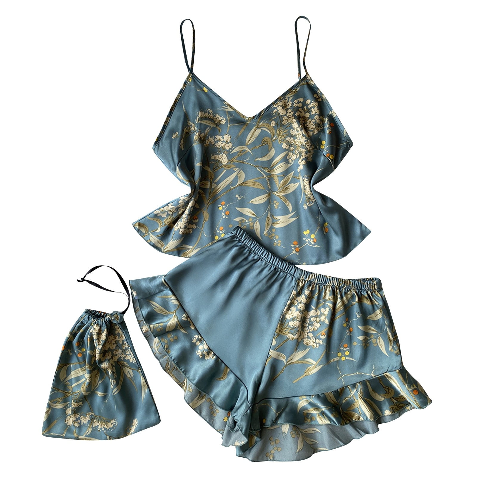 Rgdypko Ladies Pajama Sets 2 Piece Coldker Summer Sleep Dress Fashion