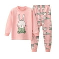 thumbnail image 1 of Rgdypko Toddler Girls Boys Long Sleeve Top And Pants Sleepwear Clothes 2 Piece Pajama Set Size 4-5 Years, 1 of 4