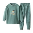 thumbnail image 1 of Rgdypko Toddler Girls Boys Long Sleeve Top And Pants Sleepwear Clothes Cotton Pajama Set Size 2-3 Years, 1 of 4