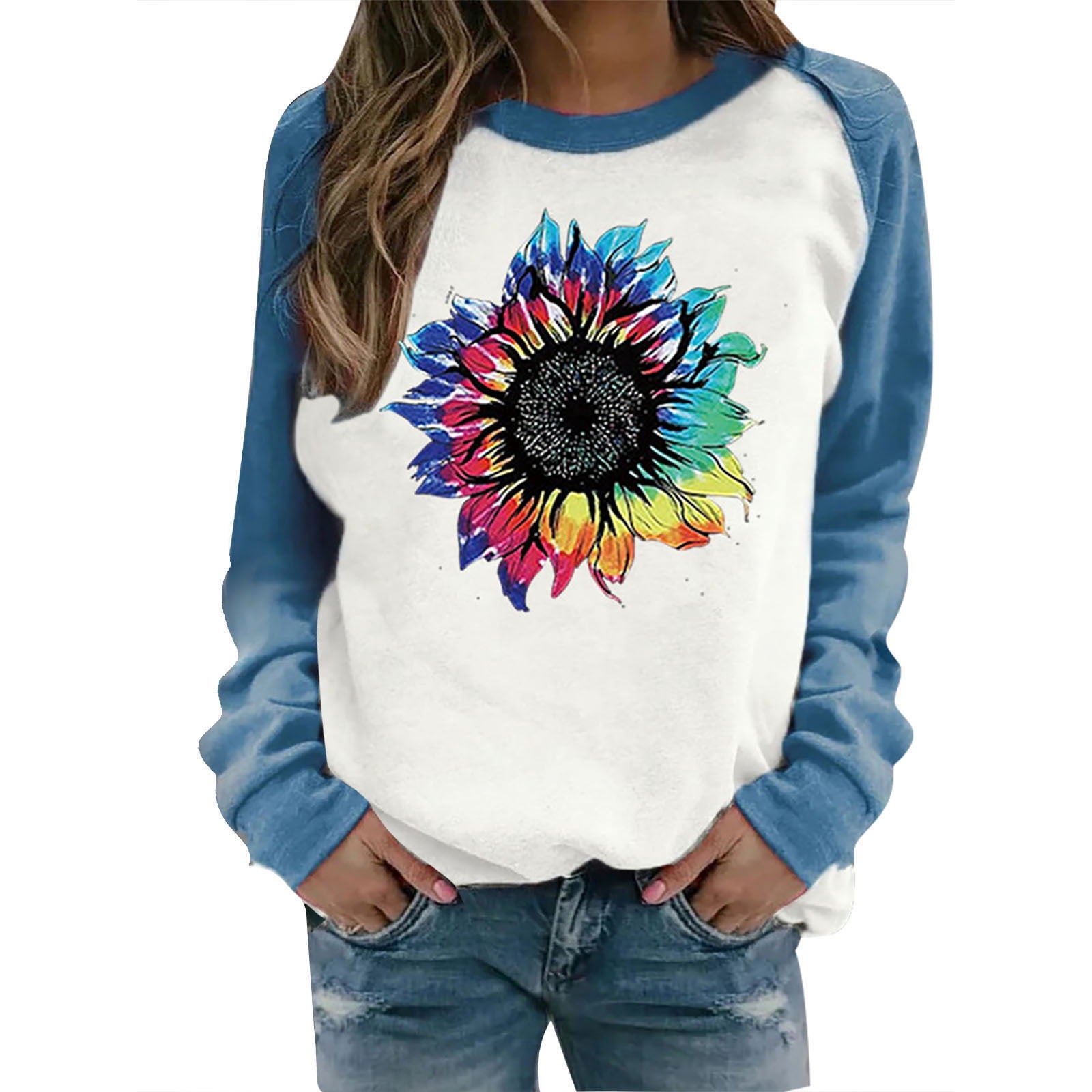 Sunflower Print Women's Sweatshirt main image 1