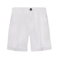 thumbnail image 1 of Rggeeun Baby Boys Knit Shorts, Solid Color Elastic Waist Slim Fit Casual, For Kids Versatile Outdoor Wear,White,3-4 Years, 1 of 2
