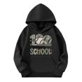 thumbnail image 1 of Rggeeun Baby Boys Sweatshirt Multi Graphic Fashion Hoodie Casual Loose Long Sleeve Crewneck Fit Zip Up With Pocket For Kids Youth Cute Pullover,Black,18-24 Months, 1 of 4
