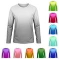 thumbnail image 1 of Rggeeun Baby Boys Swimsuit Set Gradient Style Long Sleeve Crew Neck Rash Guard Elastic Swim Shirt for Summer Water Sports Sweet Beachwear,Gray,3-4 Years, 1 of 4