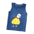 thumbnail image 1 of Rggeeun Baby Boys T-Shirts Summer Tank Top Cute Cartoon Print Sleeveless Crew Neck For Daily Wear Breathable Comfortable Versatile Tee,Navy,6-12 Months, 1 of 3