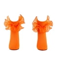 thumbnail image 1 of Rggeeun Baby Socks Crew Socks Lightweight Lace Ruffle Socks Soft Cute Socks Boys Girls Fall Winter Travel Elegant,Orange,6-12 Months, 1 of 4