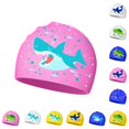 thumbnail image 1 of Rggeeun Baby Swim Cap Cute Cartoon Animal Pattern Ear Soft Non Irritating Head Ear Protecting Sun Hat Lightweight Summer Cap Boy and Girl Outdoor Wear Stylish,Pink,5-12 Years, 1 of 3