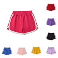 thumbnail image 1 of Rggeeun Boys Toddler Shorts Solid Color Elastic Waist Loose Fit Side Slit Seam Wide Leg For Summer Evening Party Lightweight Bottoms,Pink,7-8 Years, 1 of 4