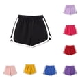thumbnail image 1 of Rggeeun Boys Toddler Shorts Solid Color Elastic Waist Loose Fit Side Slit Seam Wide Leg For Summer Holiday Fashion Bottoms,Black,10-11 Years, 1 of 4