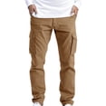 thumbnail image 1 of Rggeeun Cargo Pants For Men Cargo Pants Casual Outdoor Cargo Wear Cargo Men's Multi Pocket Work Pants Trousers Joggers Fashion, 1 of 9