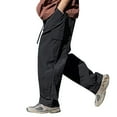 thumbnail image 1 of Rggeeun Cargo Pants For Men Relaxed Fit Sport Pants Jogger Sweatpants Drawstring Outdoor Trousers With Pockets Loose Fit Joggers Fashion, 1 of 8