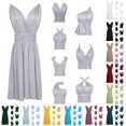 thumbnail image 1 of Rggeeun Child Girls Dresses Solid Color Flowy Relaxed Fit Soft Lightweight Sleeveless V Neck Waist Draping with Adjustable Belt Ankle Length for Summer Everyday Wear Adorable Sundress,Gray,5-8 Years, 1 of 5