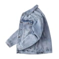 thumbnail image 1 of Rggeeun Denim Jackets For Men Spring Fall Outdoor Casual Solid Color Denim Jacket Coat Outwear Classic, 1 of 4