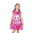 thumbnail image 1 of Rggeeun Girls Summer Dresses Cute Animal Print Sleeveless Sleep Loose Fit Casual Play Dress Toddlers Kids O-Neck Boho Sundress, 1 of 5