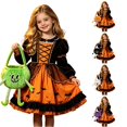 thumbnail image 1 of Rggeeun Halloween Kids Candy Bags for Party Favors Cute Tote Bag Large Capacity with Soft Handle Straps Boys and Girls Handbags,Green, 1 of 4