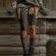 thumbnail image 1 of Rggeeun Halloween Leggings for Women Soft Yoga Pants Pumpkin Graphic Elastic Waist Womens Fall Clothes Running Stylish,Orange,S, 1 of 4