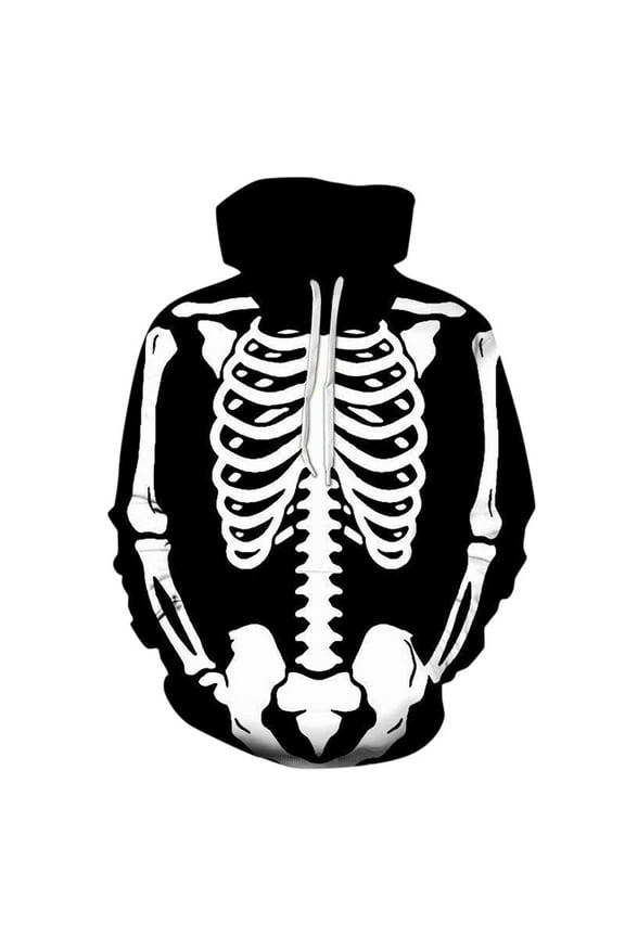 Hoodies For Men 2025 Halloween Skeleton 3D Print Hooded Mens Womens Cos Casual Mens Womens Hoodie Long Sleeve Fall Winter Loose Sweatshirts