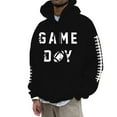 thumbnail image 1 of Rggeeun Hoodies For Men Football Print Casual Loose Fit Sweatshirt For Daily Wear Comfortable Warm Lined Long Sleeve Fall Winter Stylish, 1 of 4