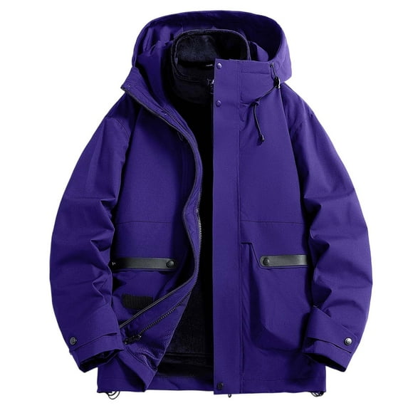 Rggeeun Jackets For Men Casual Workwear Coat Lightweight Windbreaker Outdoor Spring Fall Fashion Loose Fit Utility Jacket Outwear Fashion