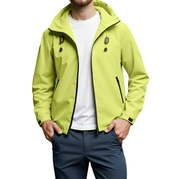 Rggeeun Jackets For Men For Every Season Versatile Stylish Lightweight Outdoor Jacket Outwear Classic