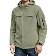 thumbnail image 1 of Rggeeun Jackets For Men Outdoor Jackets Lightweight Windproof Casual Coats For Hiking Camping Adventures Outwear Fashion, 1 of 5