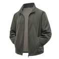 thumbnail image 1 of Rggeeun Jackets For Men Lightweight Casual Jacket Long Sleeve Zip Up Slim Fit Outdoor Spring Fall Thin Comfortable Breathable Daily Wear Outwear Fashion, 1 of 3