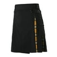 thumbnail image 1 of Rggeeun Kilt For Men Fashion Classic Casual Scottish Style Plaid Contrast Pocket Pleated Skirt Comfortable, 1 of 5
