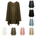 thumbnail image 1 of Rggeeun Lightweight Cardigans for Women Long Cardigans Open Front Long Sleeve Casual Outerwear Soft Fall Clothes Travel Stylish,Green,M, 1 of 4
