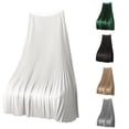 thumbnail image 1 of Rggeeun Maxi Skirts for Women Pleated Flowy Skirt Loose Elastic Waist Outdoor Picnics,White,2XL, 1 of 4