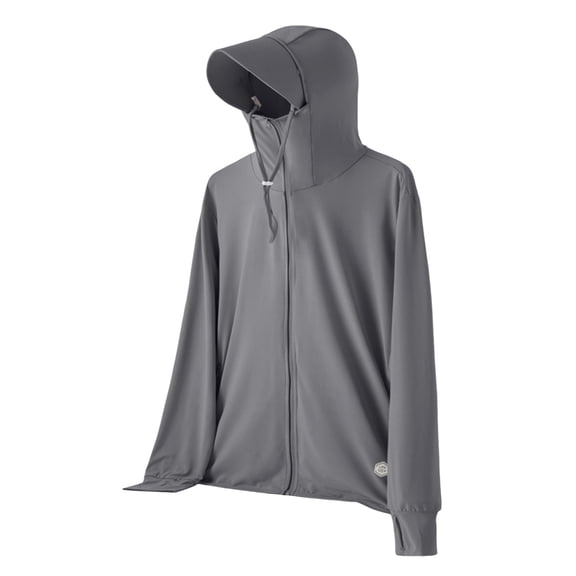 Rggeeun Men Casual Hooded Jacket Lightweight Breathable Outdoor Windbreaker With Reflective Zipper For Spring Fall Outwear Streetwear