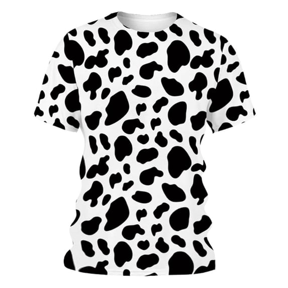 Rggeeun Men'S T-Shirts Cute Dots Pattern Short Sleeve Crew Neck Knit Breathable For Travel Party Comfort Tops,Other,L