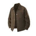 thumbnail image 1 of Rggeeun Men's Casual Jacket Workwear Oversized Lapel Durable Fashion Outerwear For Daily Wear Comfortable Loose Fit Outwear Fashion, 1 of 4
