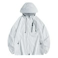 thumbnail image 1 of Rggeeun Men's Casual Jackets Summer Lightweight Hooded Zipper Jacket Breathable Sunscreen Outdoor Windbreaker For Daily Wear Outwear Fashion, 1 of 5