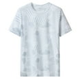 thumbnail image 1 of Rggeeun Men's Tee Quick-Dry Fabric Solid Color Short Sleeve Crew Neck Sportswear And Daily Wearing In Summer,White,XXXXXL, 1 of 2
