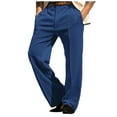 thumbnail image 1 of Rggeeun Mens Dress Pants Trousers Casual Pants Velvet Pants Front Pocket Straight Leg Grid Comfort Business Daily Holiday Velvet Fashion Modern Pant For Men Outdoor, 1 of 8