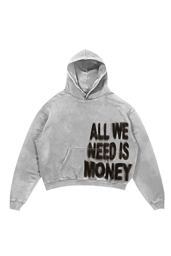 Mens Hoodies Pullover Men's Hop Letter Print Oversize Hoodie Casual Baggy Gothic Pullover Long Sleeve Fall Winter Relaxed Fit