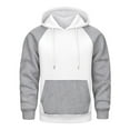 thumbnail image 1 of Rggeeun Mens Hoodies Pullover Sweatshirt For Fall Winter Casual Sportswear Stylish Comfortable Design Loose Casual, 1 of 7