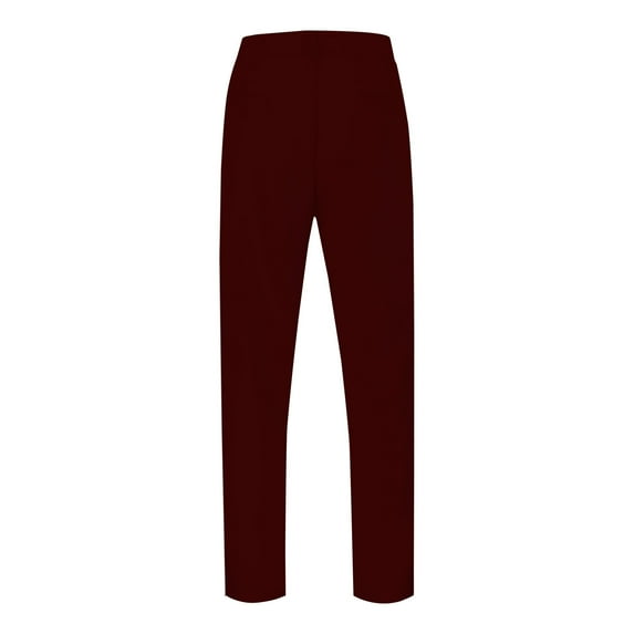 Rggeeun Mens Pants Mens Solid Color Business Casual Straight Suit Pants Trousers Vintage Stylish Work Business Trousers Fashion Loose Fit