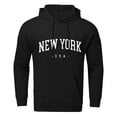 thumbnail image 1 of Rggeeun Mens Pullover Hoodies Men Fall Winter Fashion Casual Letter Printed Sports Long Sleeve Hooded Sweatshirt Hoodies Leisure, 1 of 5
