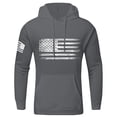 thumbnail image 1 of Rggeeun Mens Pullover Hoodies Men's Fashion Leisure Print Hooded Pullover Long Sleeve Drawstring Hooded Sweatshirt Tops Hoodies Fall Winter Comfy Casual, 1 of 3