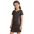 thumbnail image 1 of Rggeeun Shine Girls Performance Dress Stage Short Sleeve Party Tutu Dresses For Kids Toddler Dance Recital Cute Casual O-Neck Sundress, 1 of 4