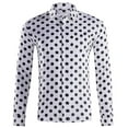thumbnail image 1 of Rggeeun Shirts For Men Male Summer Polka Dot Shirt Fashion Daily Top Loose Casual Breathable Comfortable Lapel Short Sleeve Shirt Streetwear, 1 of 6