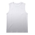 thumbnail image 1 of Rggeeun Teenage Boys T-Shirts Solid Color Athletic Vest For Kids Wear Sleeveless Crew Neck Summer Cool Comfort Fit Youth Sports Breathable Tops,White,11-12 Years, 1 of 4