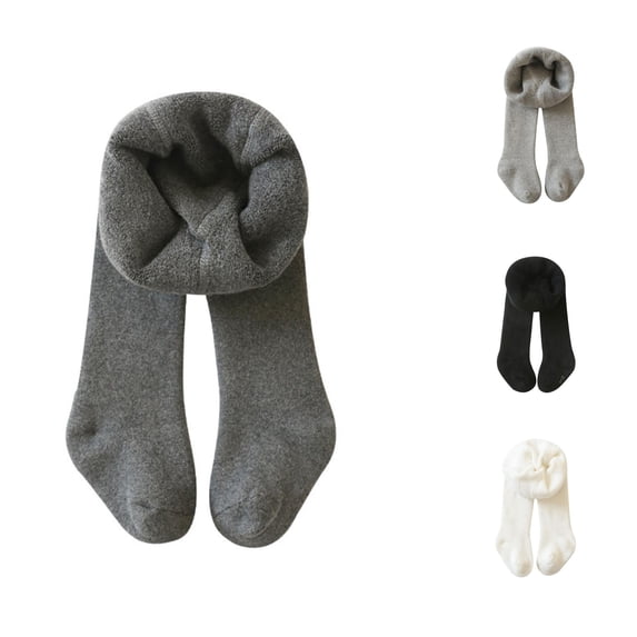Rggeeun Thigh High Socks Baby Socks Thermal Stockings Boys Girls Stretch Comfort Long Socks Fall Winter Outdoor Wear Classic,Gray,2-4 Years