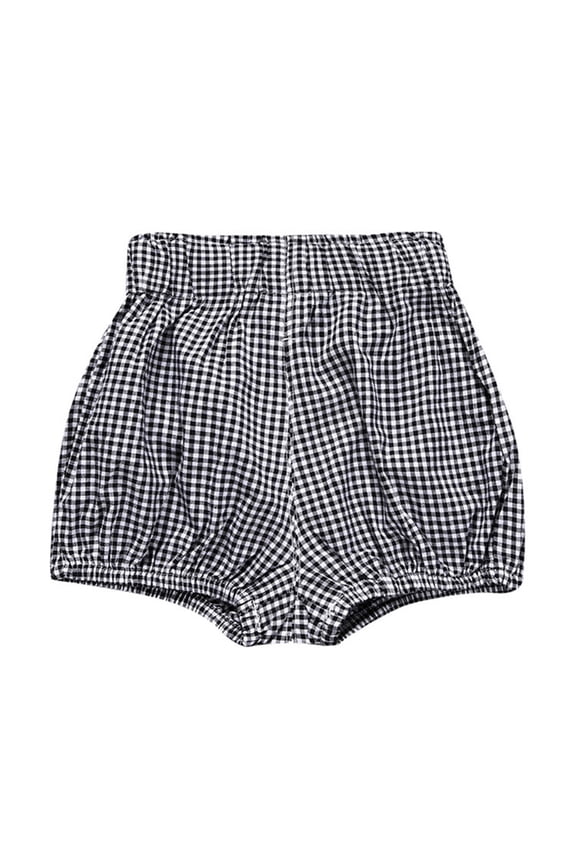 Toddler Boys Knitted Shorts, Elastic Waist Cartoon Dots Pattern, Comfort For Summer Wear,Black3,12-24 Months