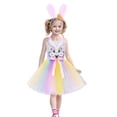 thumbnail image 1 of Rggeeun Toddler Easter Bunny Dress For Girls Tutu With Anime Rabbit Design Party Gown For Kids Celebration Birthday Casual O-Neck Sundress, 1 of 5