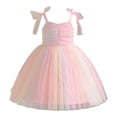 thumbnail image 1 of Rggeeun Toddler Girls Sleeveless V-Neck Spaghetti Strap Dress Dance Party Princess Dresses Clothes Cute Casual Sundress, 1 of 9