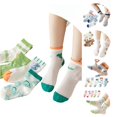 thumbnail image 1 of Rggeeun Toddler Socks Cute Socks Cartoon Animal Graphic Cotton Socks Boys Girls Soft Breathable Socks Fall Winter Daily Wear Stylish,Multicolor,6-8 Years, 1 of 4