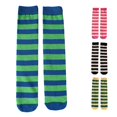 thumbnail image 1 of Rggeeun Toddler Socks Cute Striped Knee High Socks Boys Girls Warm Cotton Socks Fall Winter Outdoor Wear Simple,Green,3-8 Years, 1 of 4